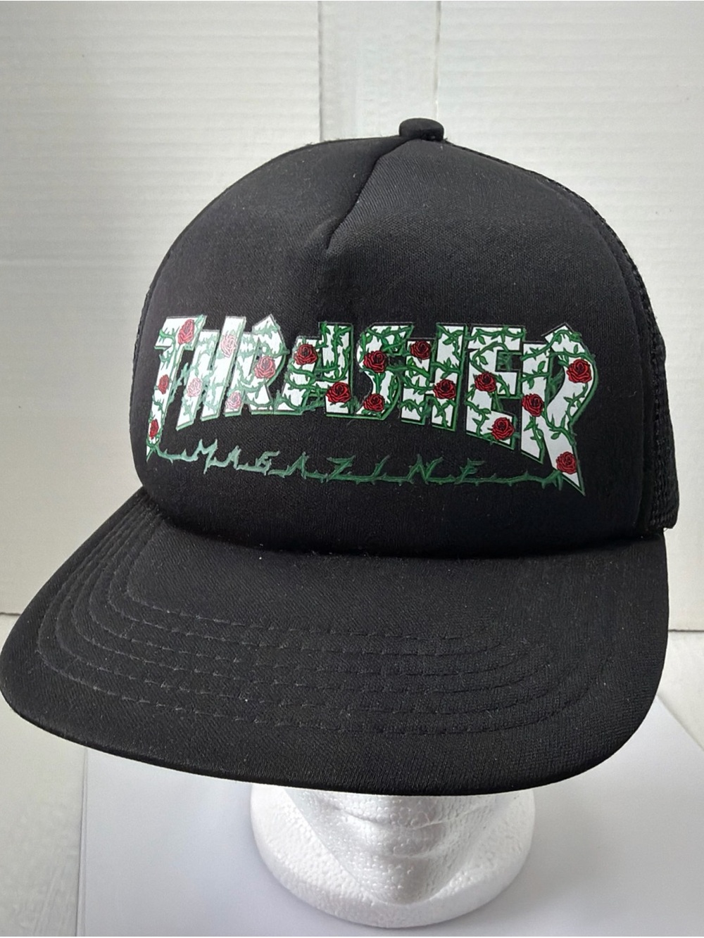 Thrasher magazine trucker hat adjustable